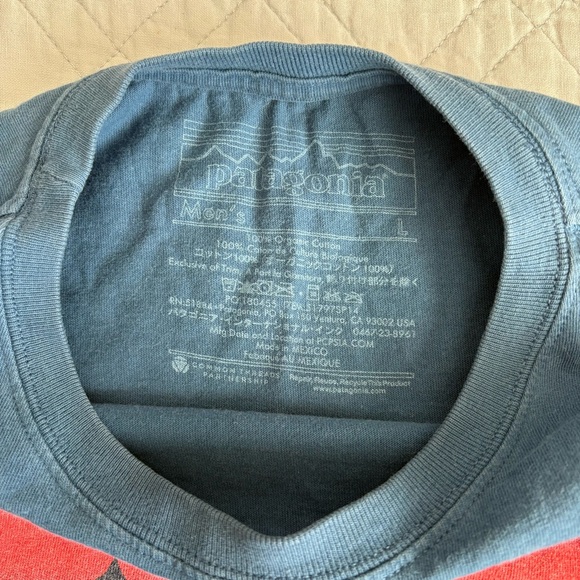 Patagonia Teal and Sunset Graphic Tee - Picture 2 of 5